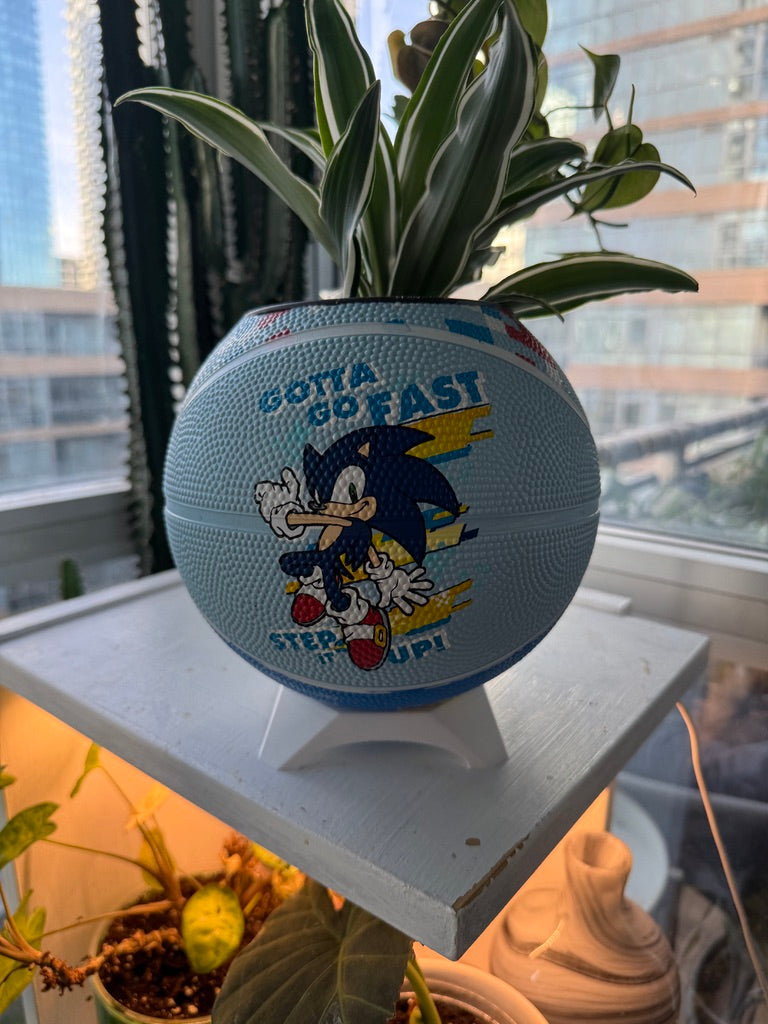 Mini Basketball Planter (Sonic the Hedgehog)