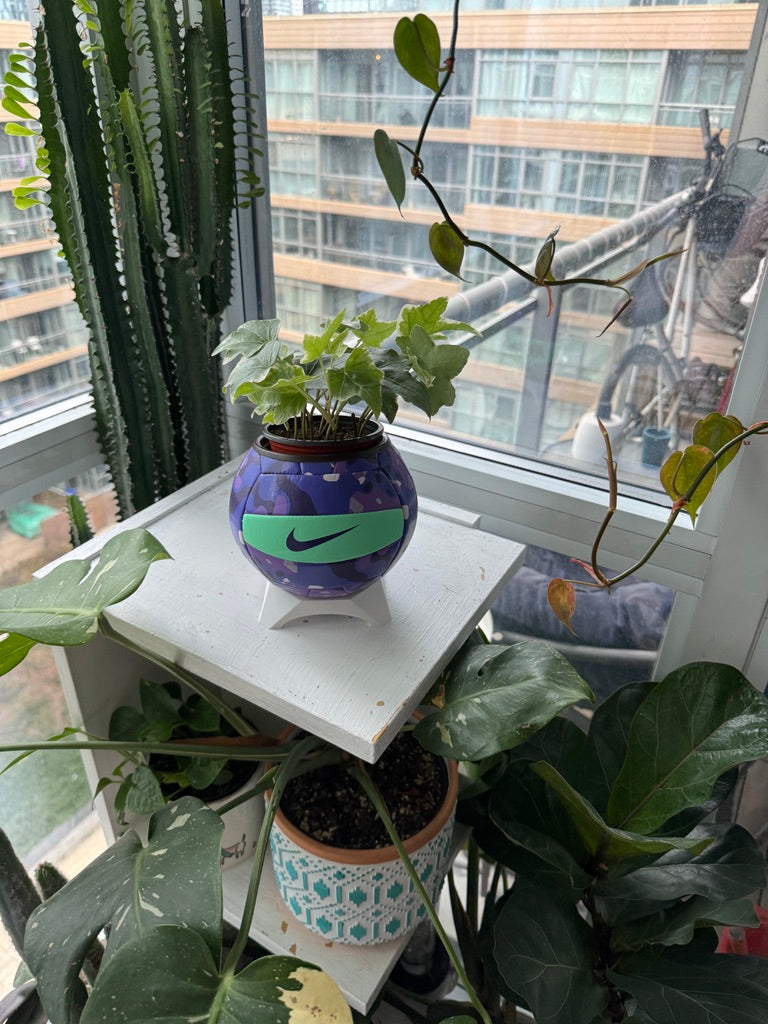 Nike Mini Volleyball Planter (Purple Obsession)