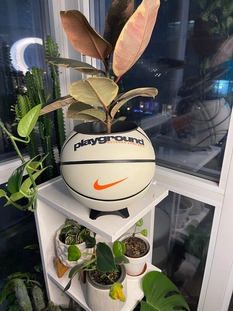 Nike Large Basketball Planter (Ball For All White)