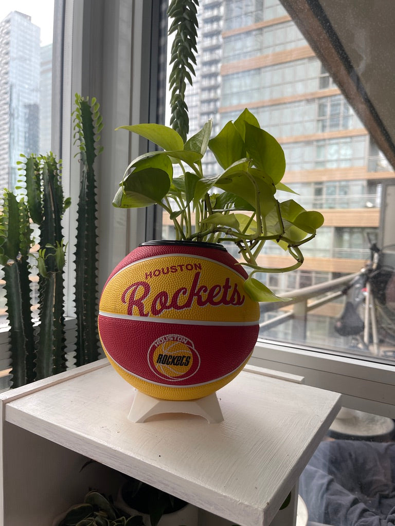 Mini Basketball Planter (Houston Rockets)