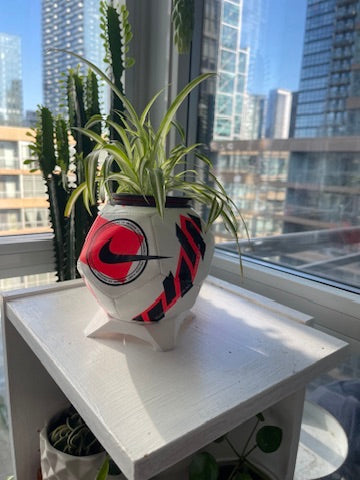Nike Mini Soccer Ball Planter (Red Pitch)