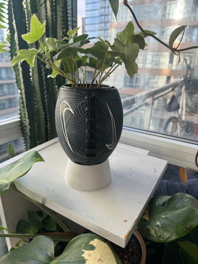 Nike Mini Football Planter (Black Web)