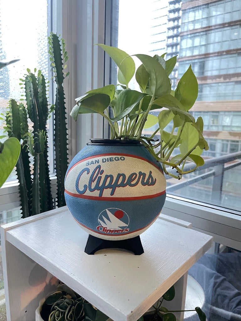 Mini Basketball Planter (San Diego Clippers)