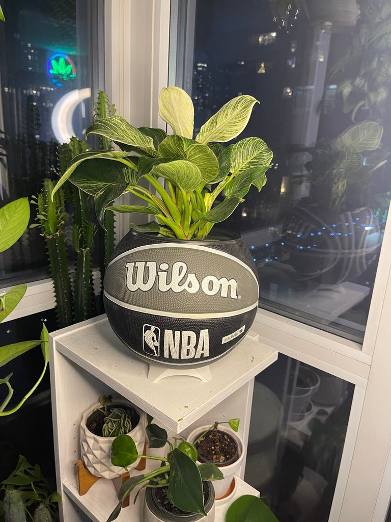 Large Basketball Planter (Brooklyn Nets)