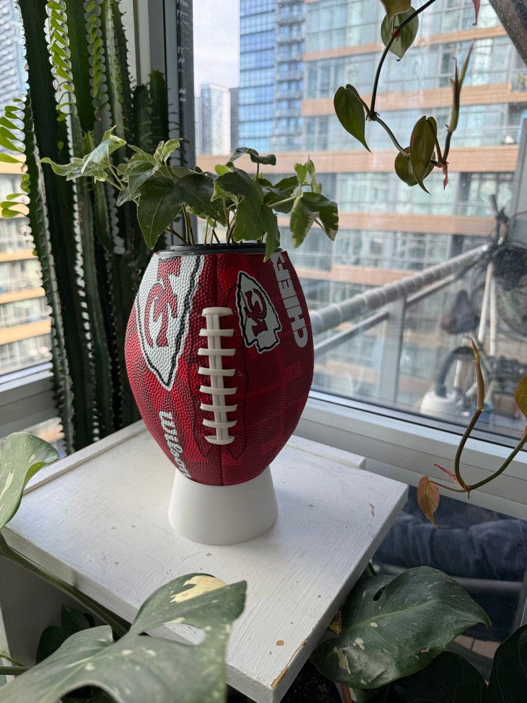 Large Football Planter (Kansas City Chiefs)