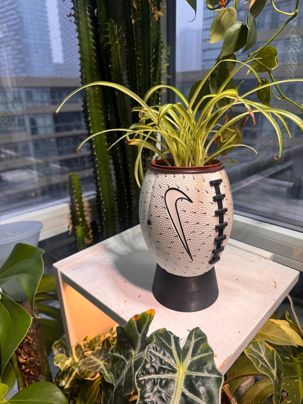 Nike Mini Football Planter (Paper White)