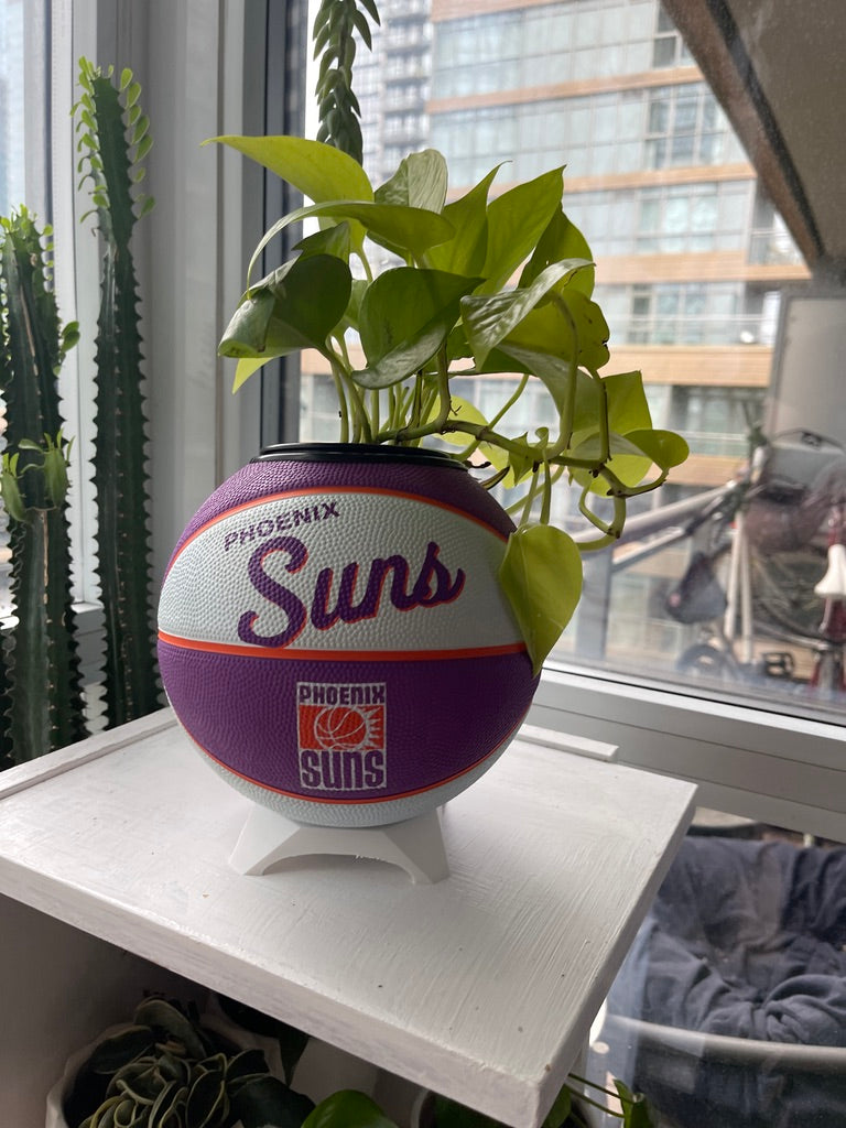 Mini Basketball Planter (Phoenix Suns)