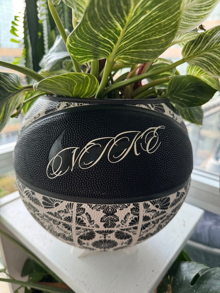 Nike Large Basketball Planter (Mono Floral Tile)
