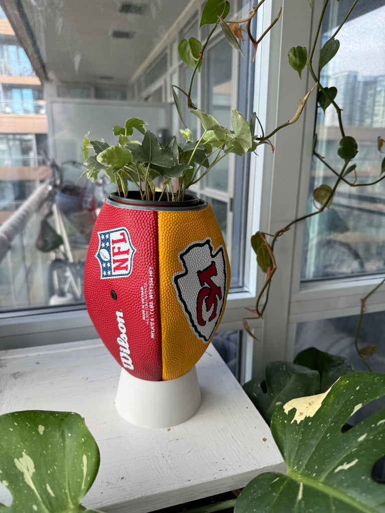 Large Football Planter (Kansas City Chiefs)