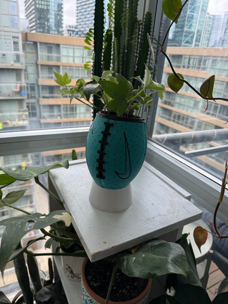 Nike Mini Football Planter (Turquoise)
