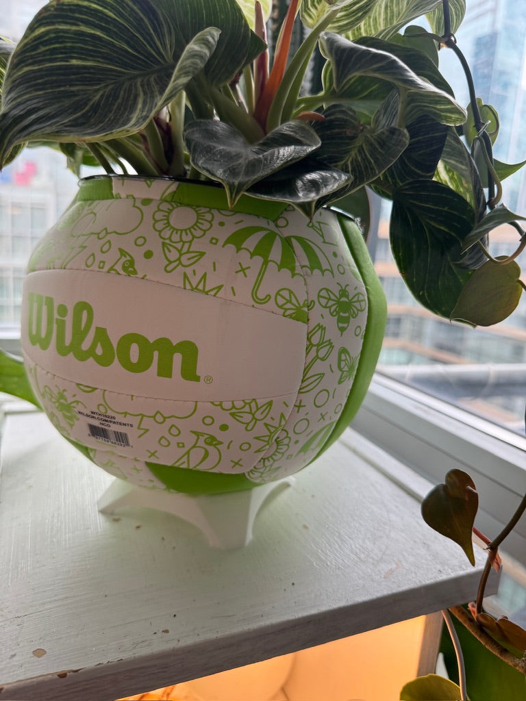 Large Volleyball Planter (Green Spring)