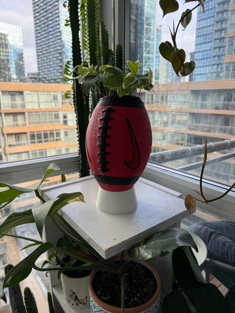 Nike Large Football Planter (Red Swooshed)