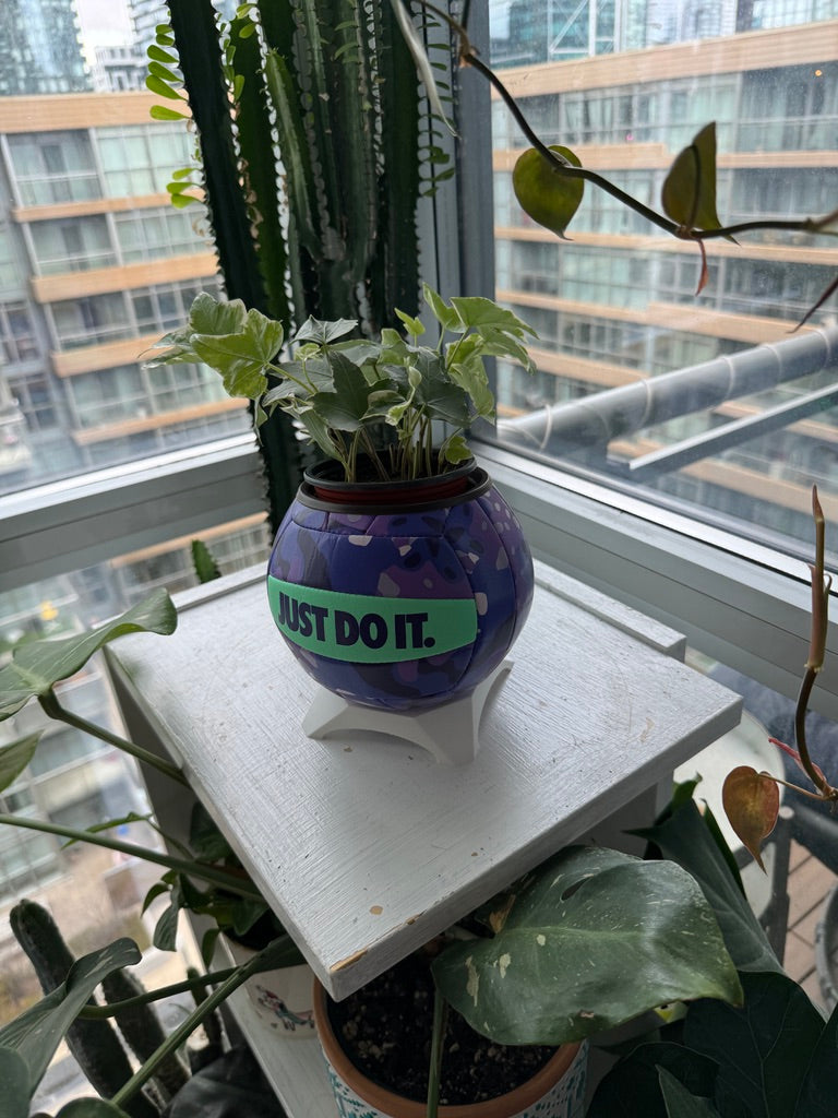 Nike Mini Volleyball Planter (Purple Obsession)