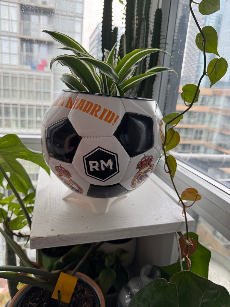 Large Soccer Ball Planter (Real Madrid CF)