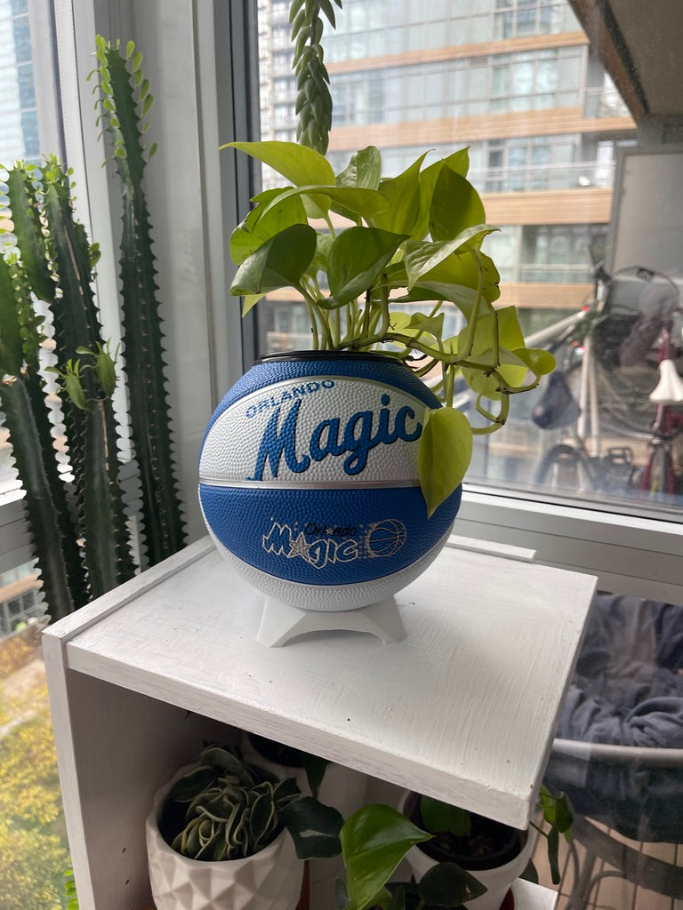 Mini Basketball Planter (Orlando Magic)