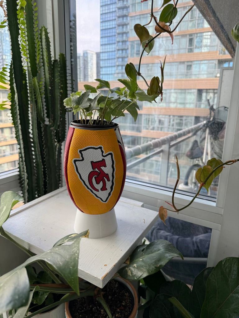 Large Football Planter (Kansas City Chiefs)