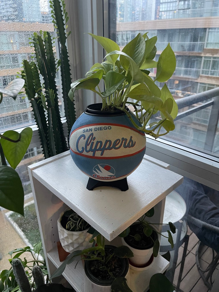 Mini Basketball Planter (San Diego Clippers)