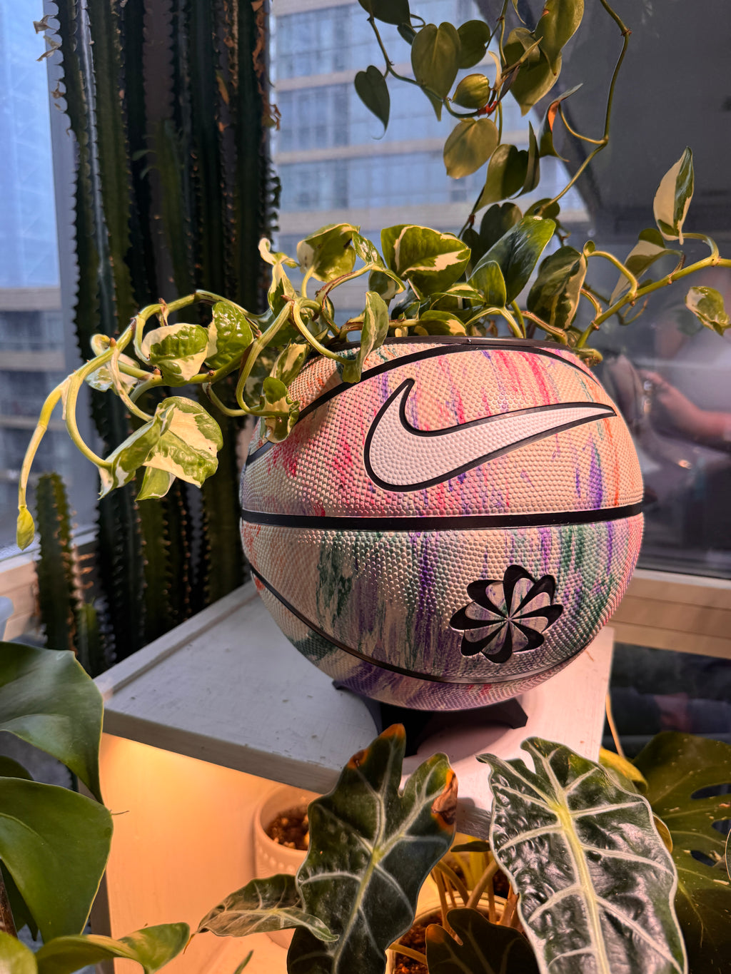 Nike Large Basketball Planter (Pastel Graffiti)