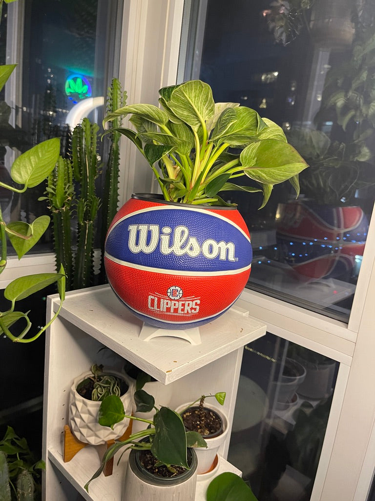 Large Basketball Planter (Los Angeles Clippers)