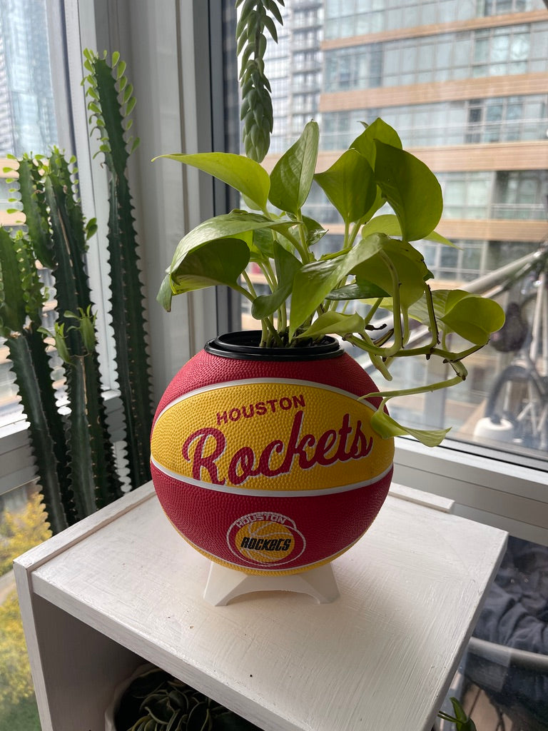 Mini Basketball Planter (Houston Rockets)