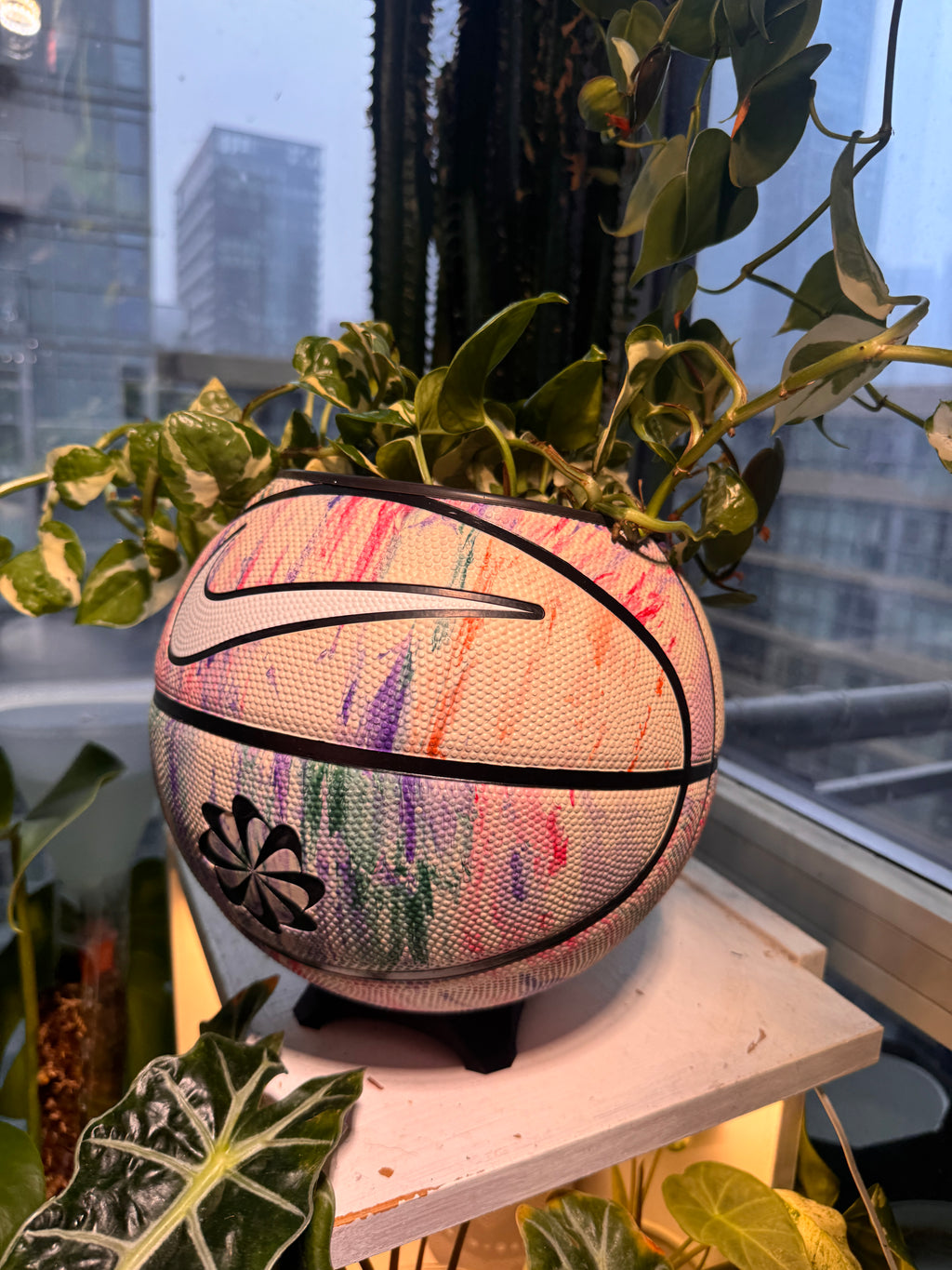 Nike Large Basketball Planter (Pastel Graffiti)