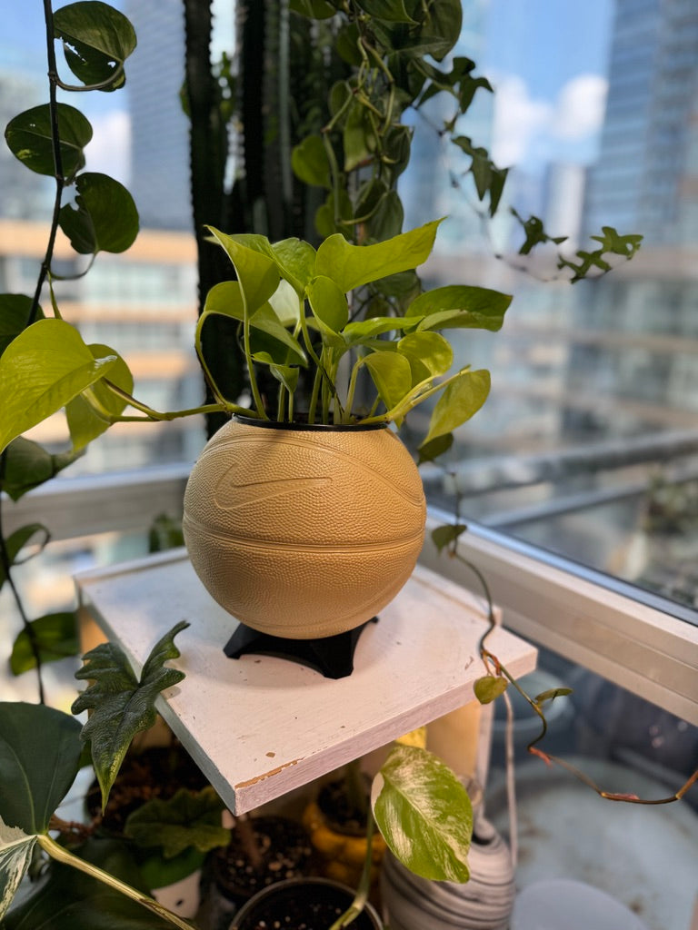 Nike Mini Basketball Planter (Camel)