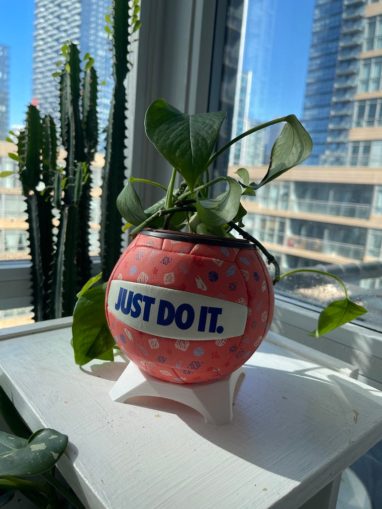 Nike Mini Volleyball Planter (Peach Pit)