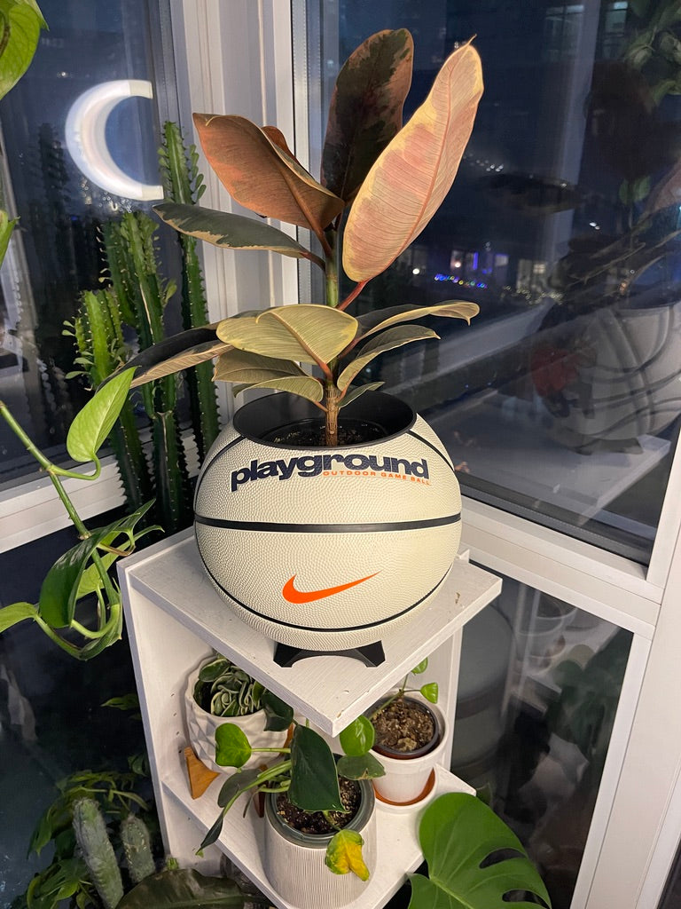 Nike Large Basketball Planter (Ball For All White)