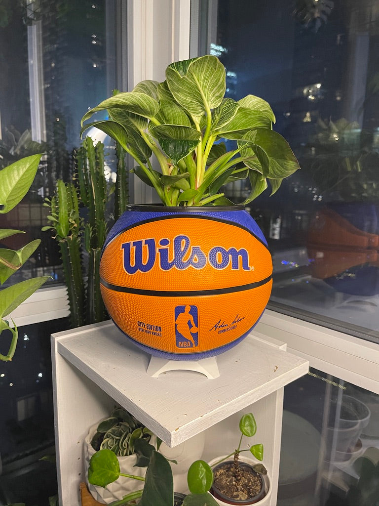 Large Basketball Planter (New York Knicks Modern)