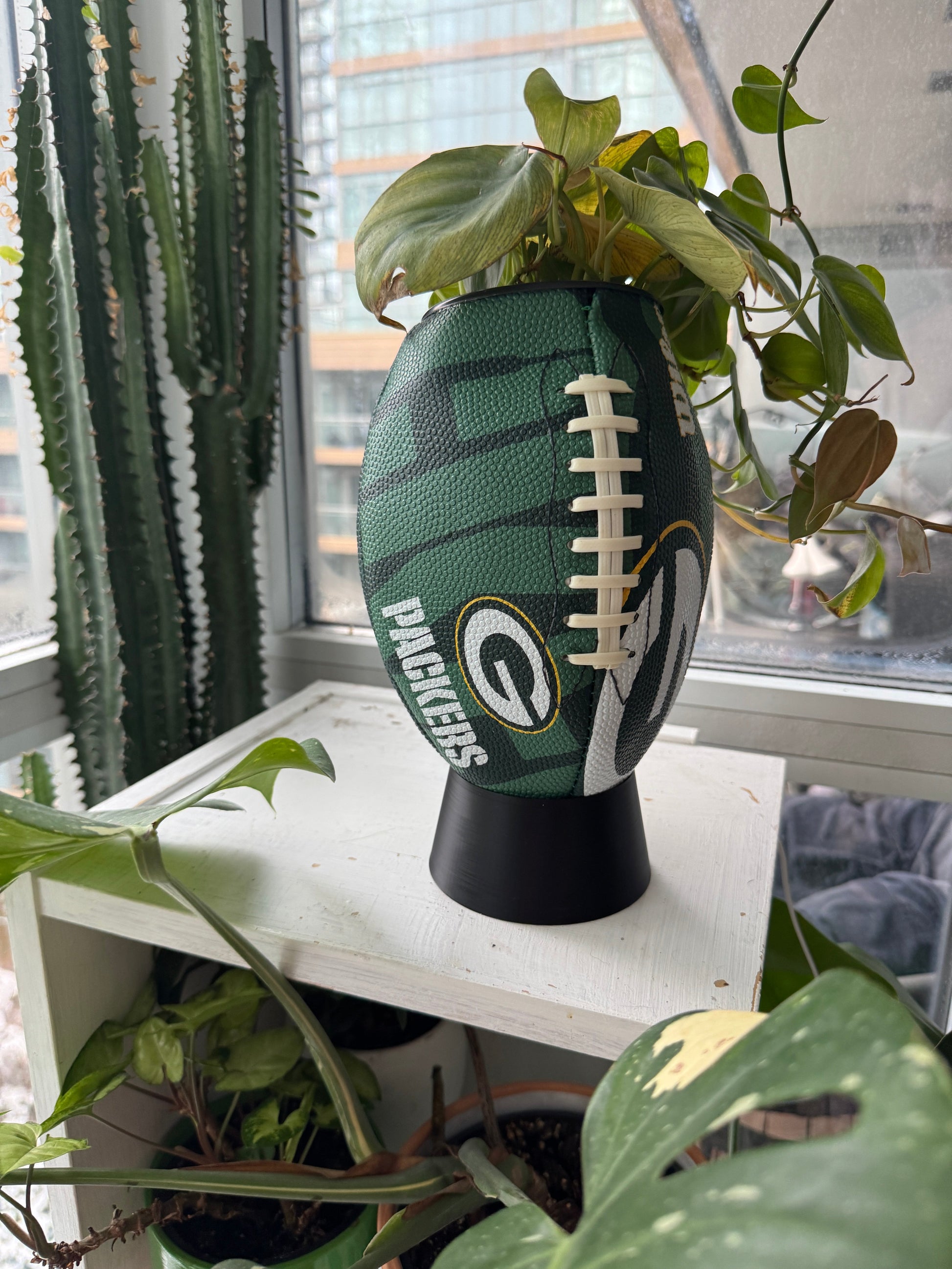 Large Football Planter (Green Bay Packers)