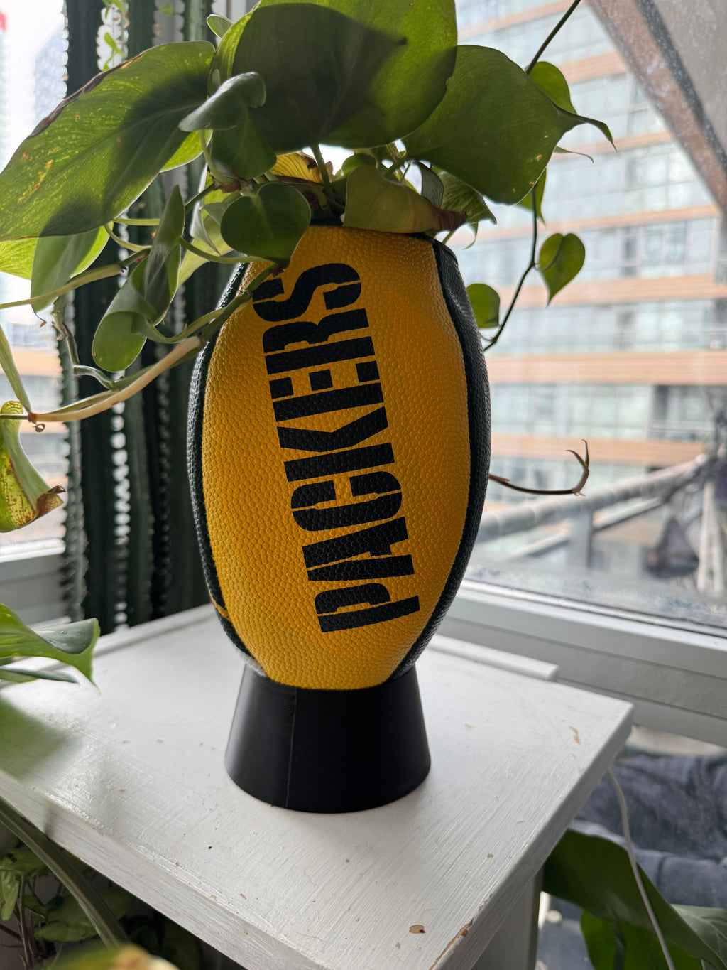 Large Football Planter (Green Bay Packers)