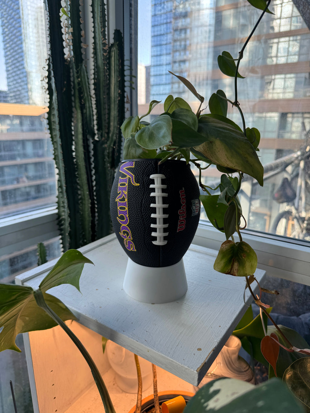 Mini Football Planter (Minnesota Vikings)