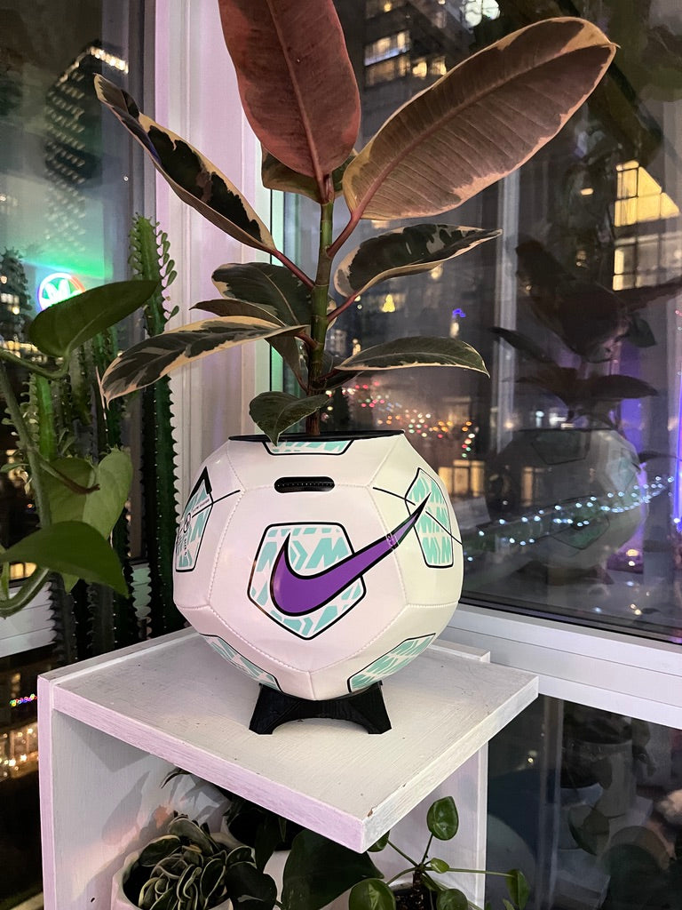 Nike Large Soccer Ball Planter (Purple Pitch)