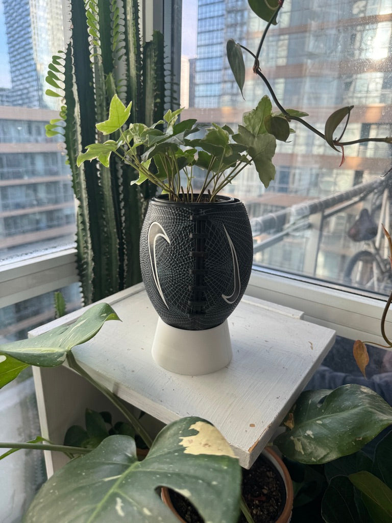 Nike Mini Football Planter (Black Web)