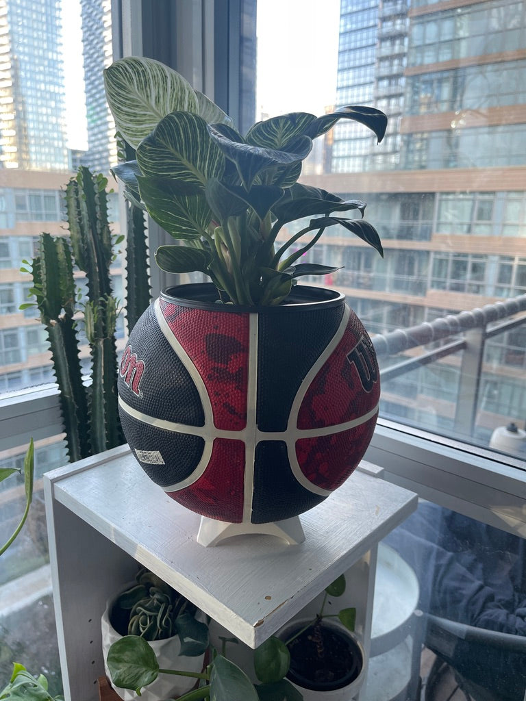 Large Basketball Planter (Chicago Bulls - Tie Dye)