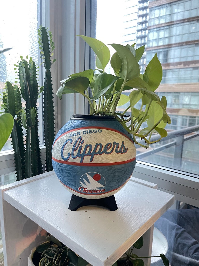 Mini Basketball Planter (San Diego Clippers)