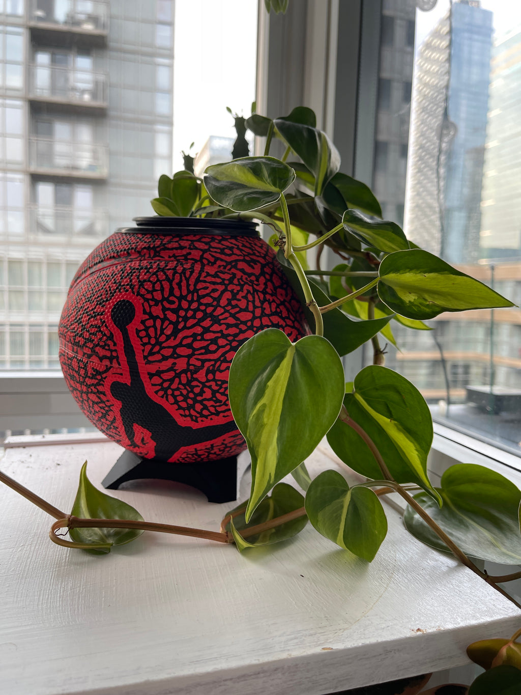 Nike Jordan Mini Basketball Planter (Red Elephant Cement)