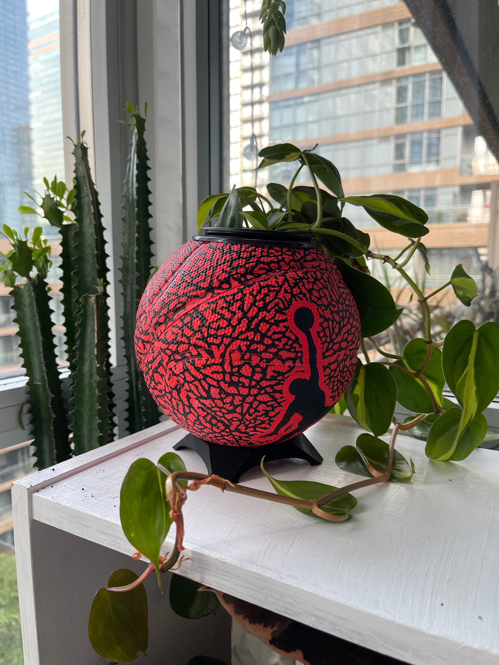 Nike Jordan Mini Basketball Planter (Red Elephant Cement)