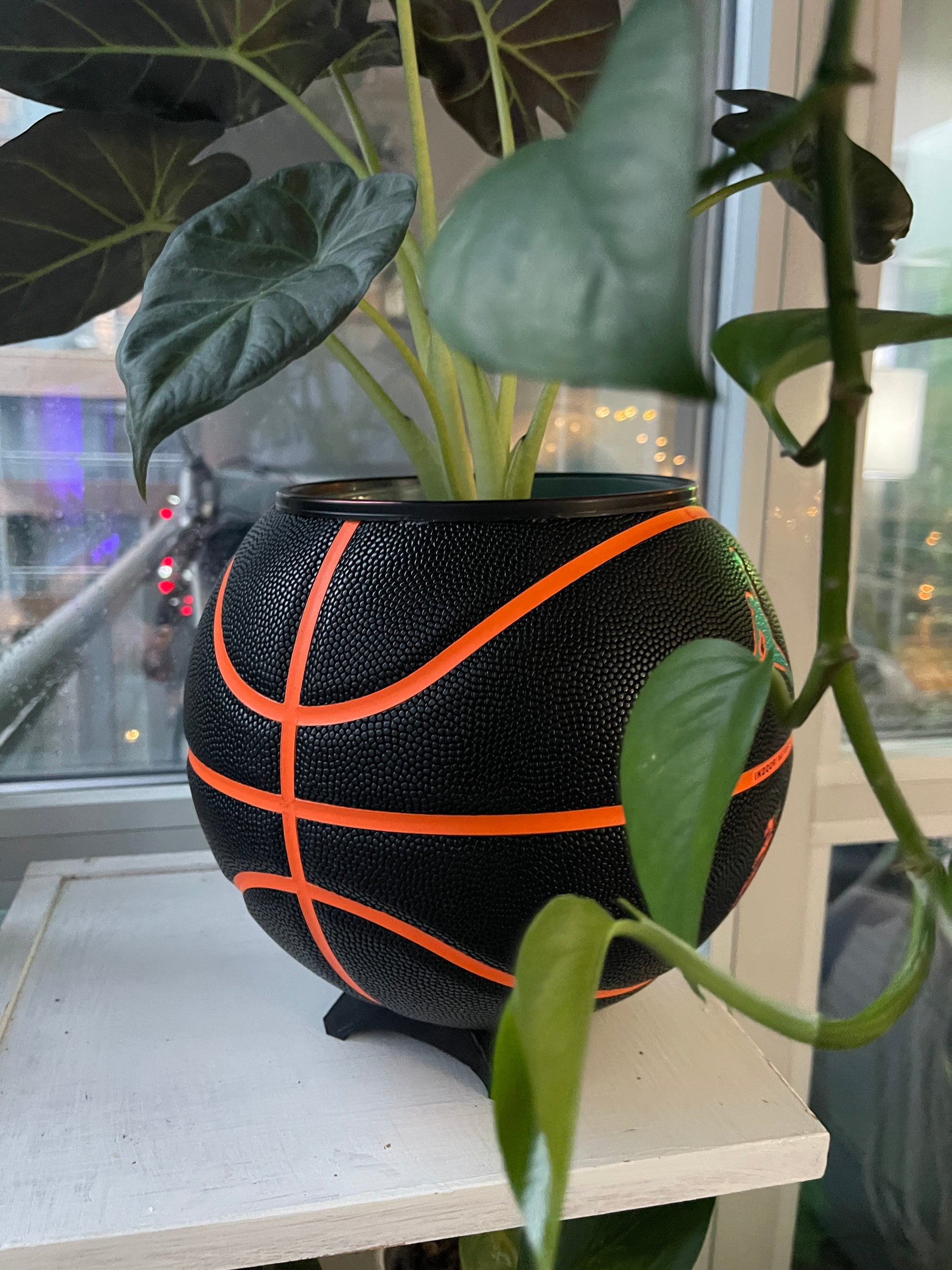 Nike Jordan Large Basketball Planter (Neon Orange)