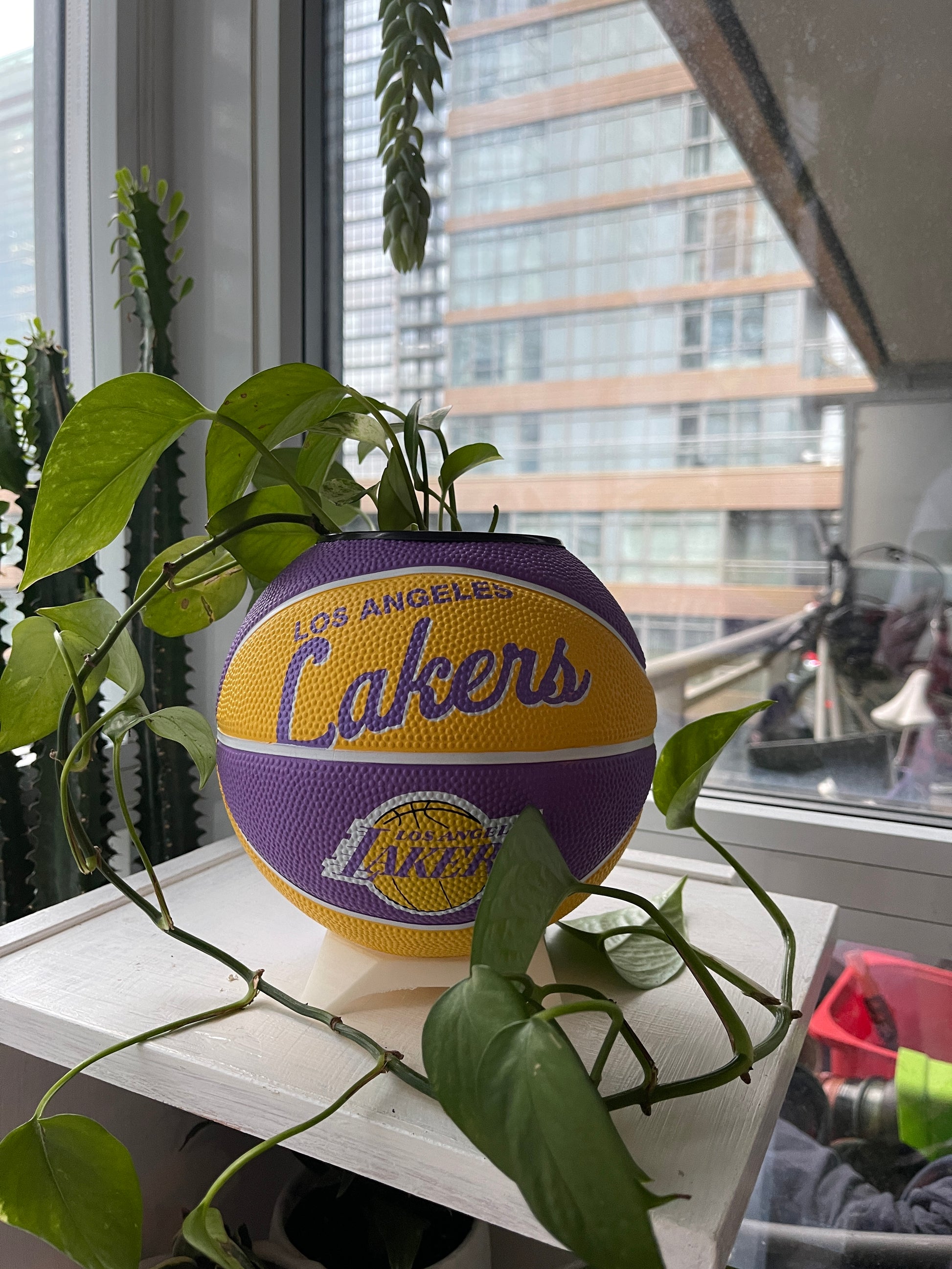 Mini Basketball Planter (Los Angeles Lakers)