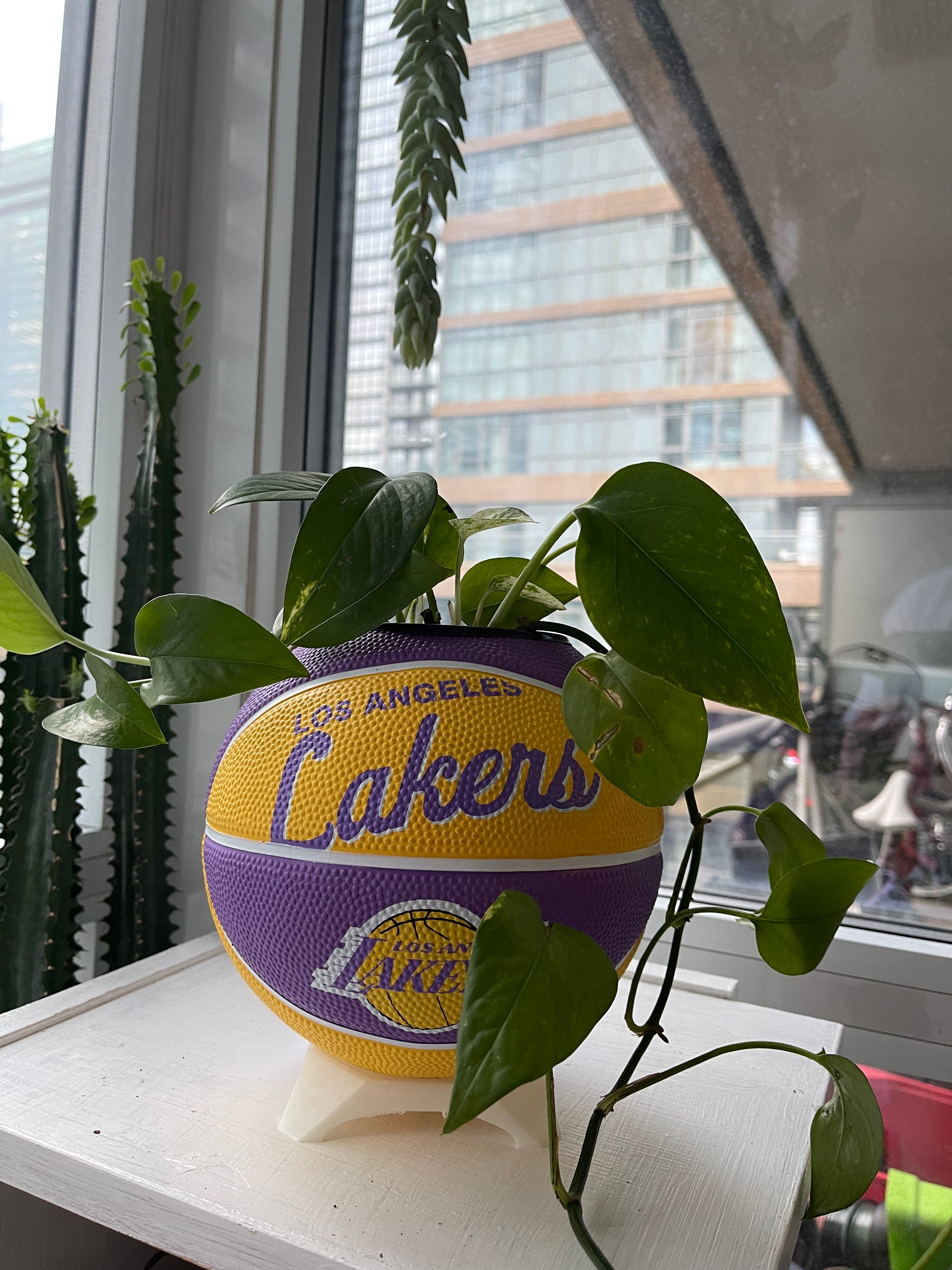 Mini Basketball Planter (Los Angeles Lakers)