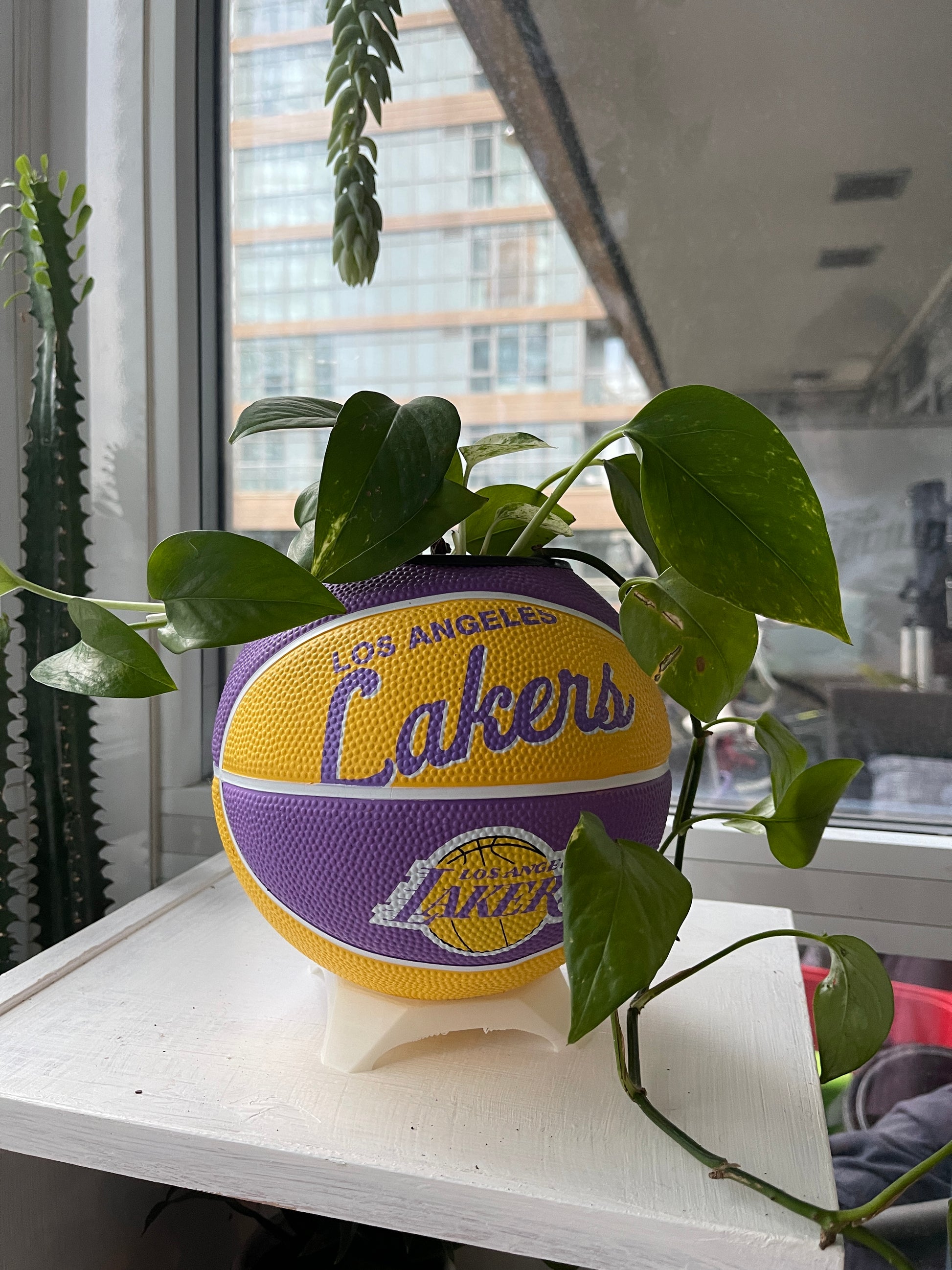 Mini Basketball Planter (Los Angeles Lakers)