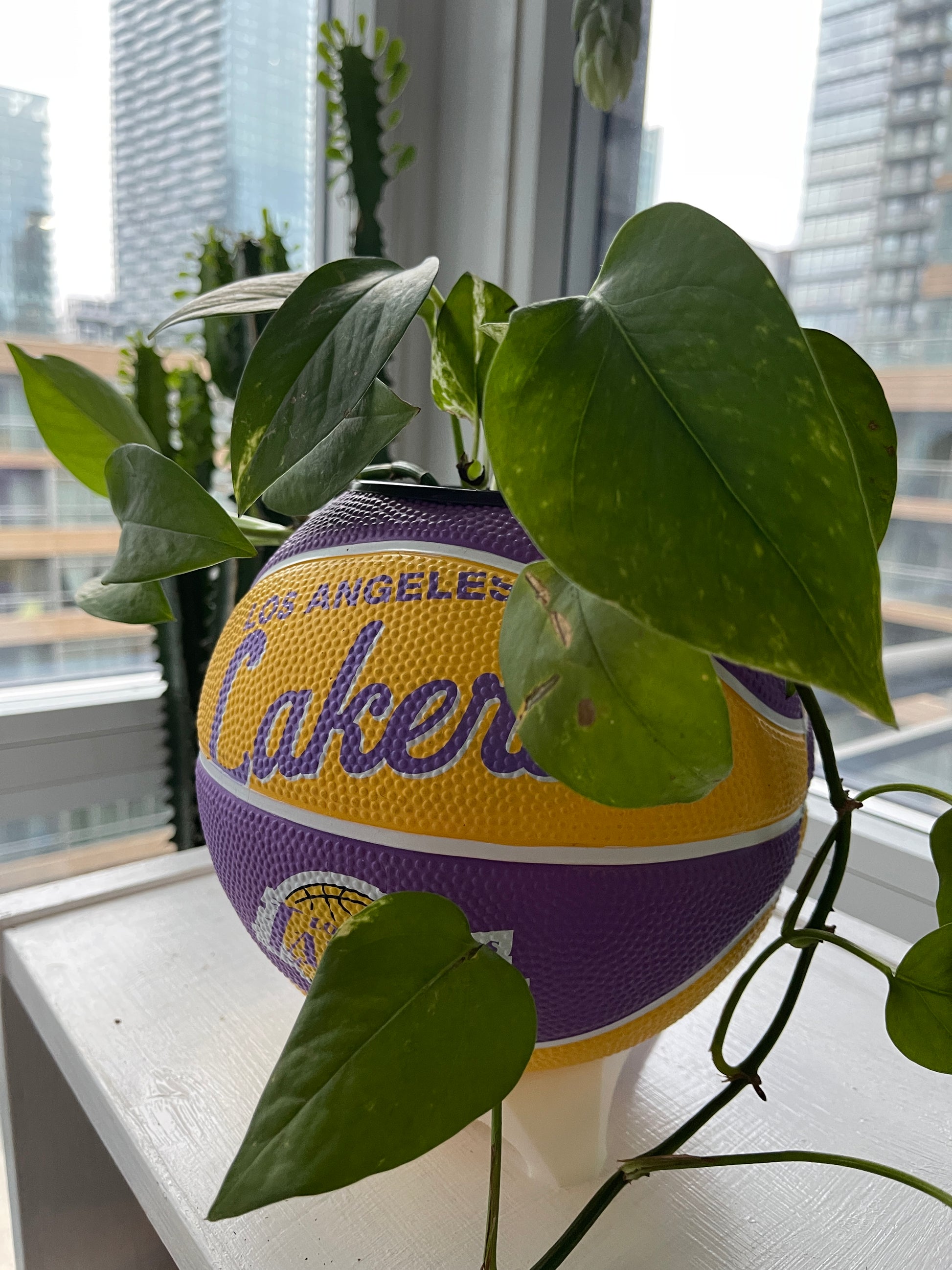 Mini Basketball Planter (Los Angeles Lakers)