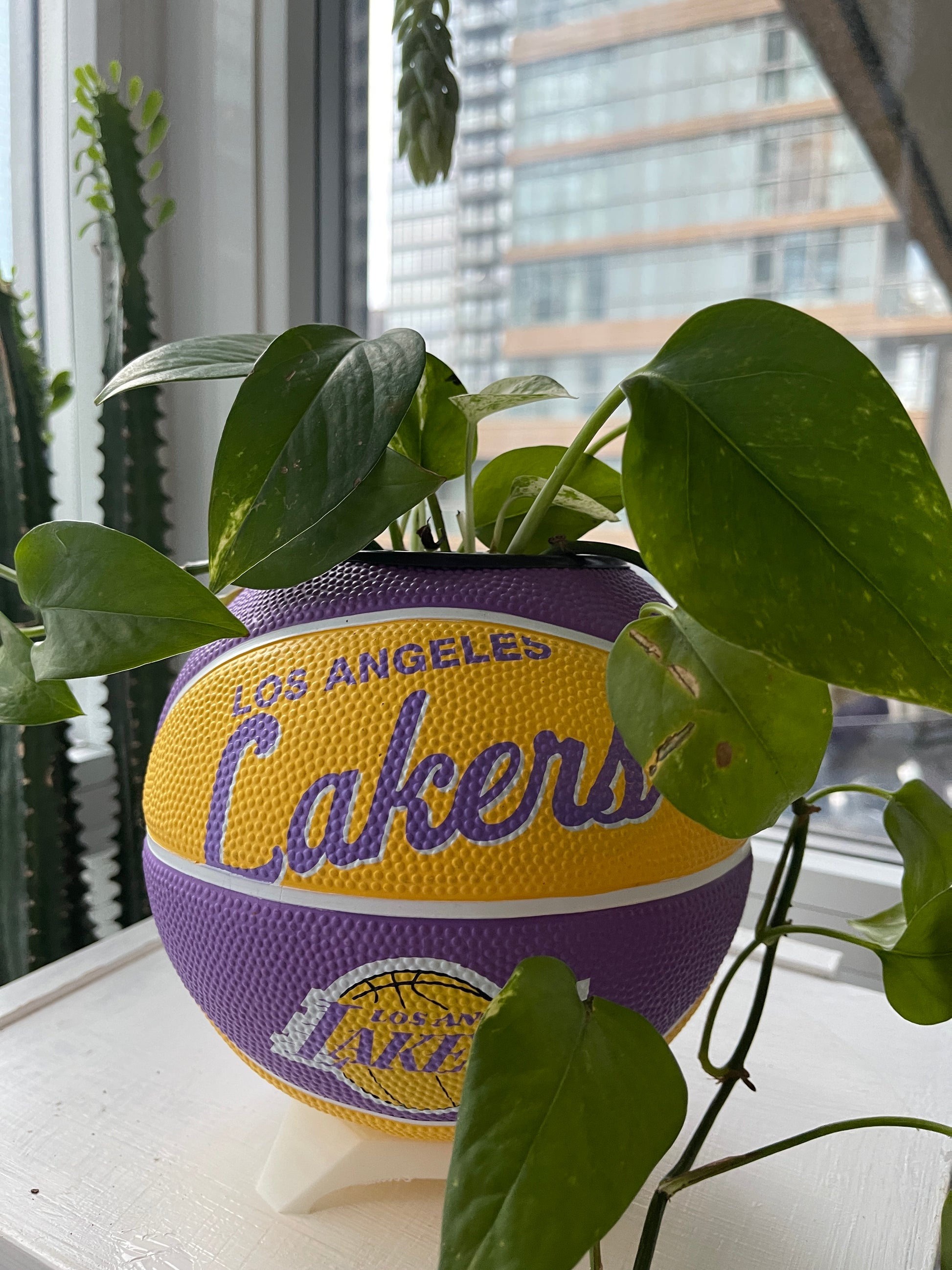 Mini Basketball Planter (Los Angeles Lakers)