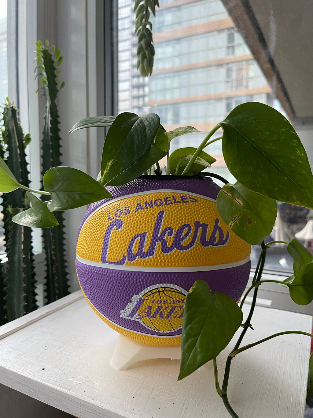 Mini Basketball Planter (Los Angeles Lakers)