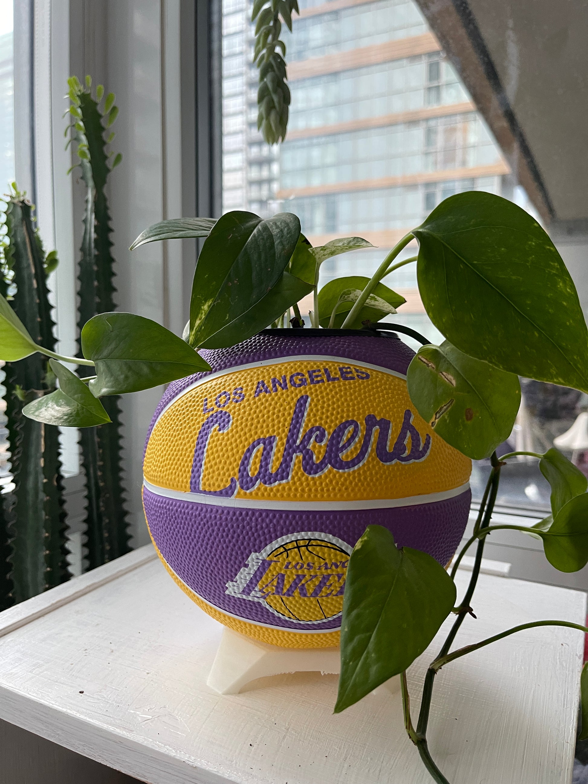 Mini Basketball Planter (Los Angeles Lakers)