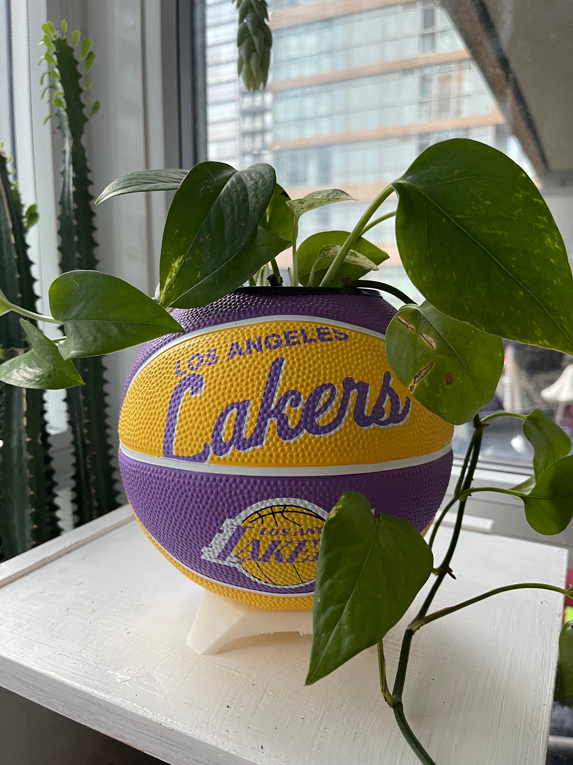 Mini Basketball Planter (Los Angeles Lakers)