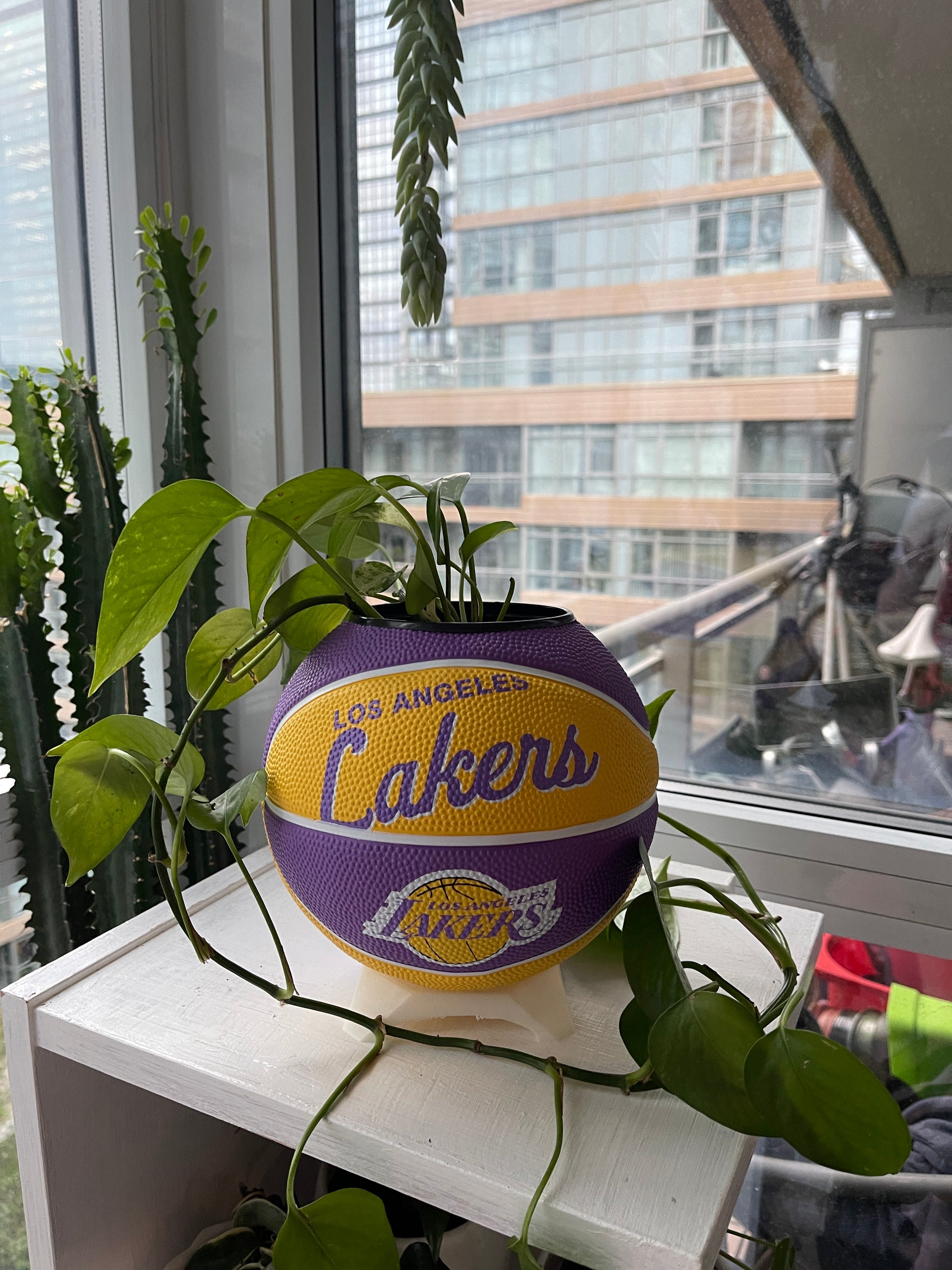 Mini Basketball Planter (Los Angeles Lakers)