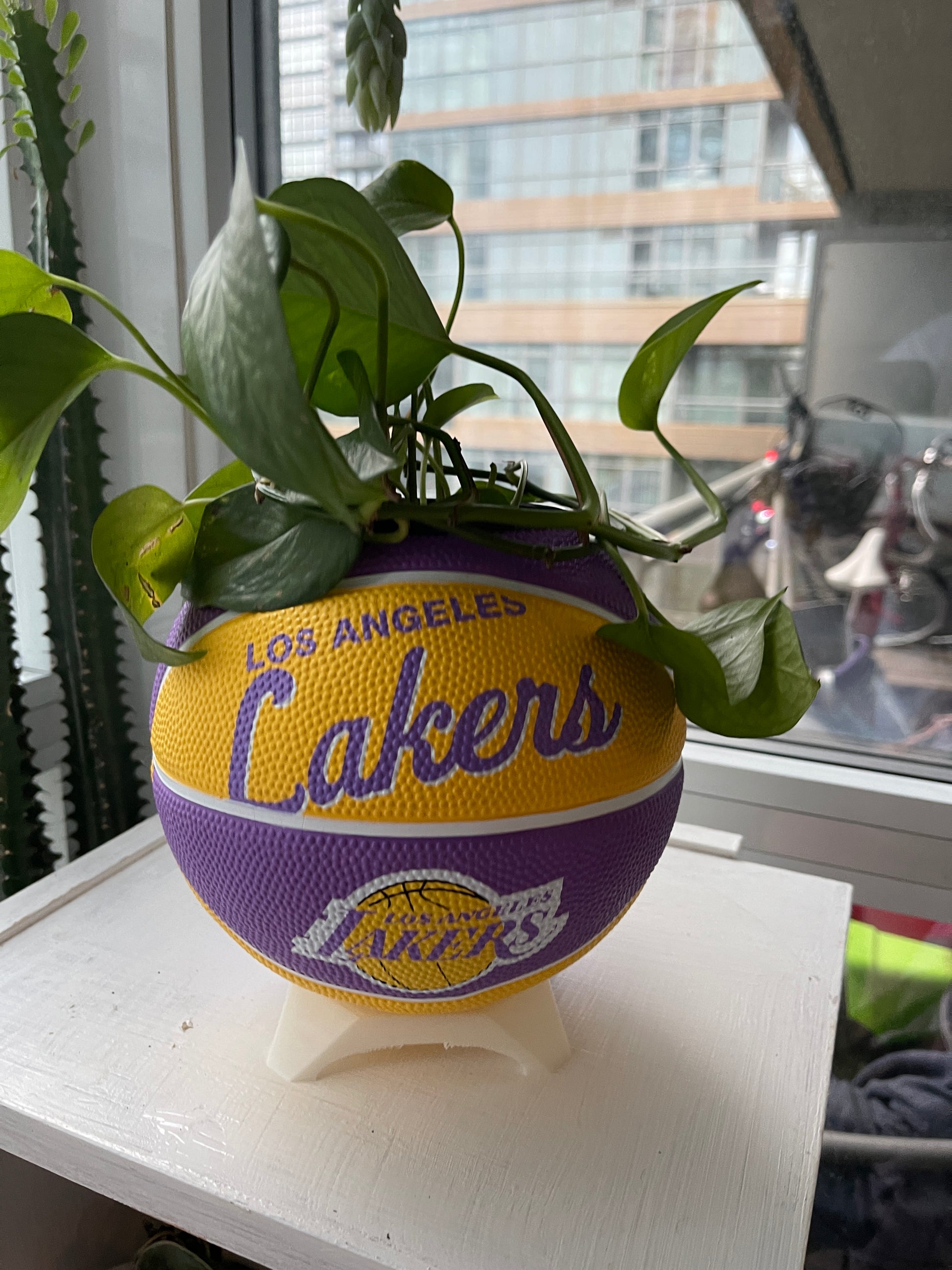Mini Basketball Planter (Los Angeles Lakers)