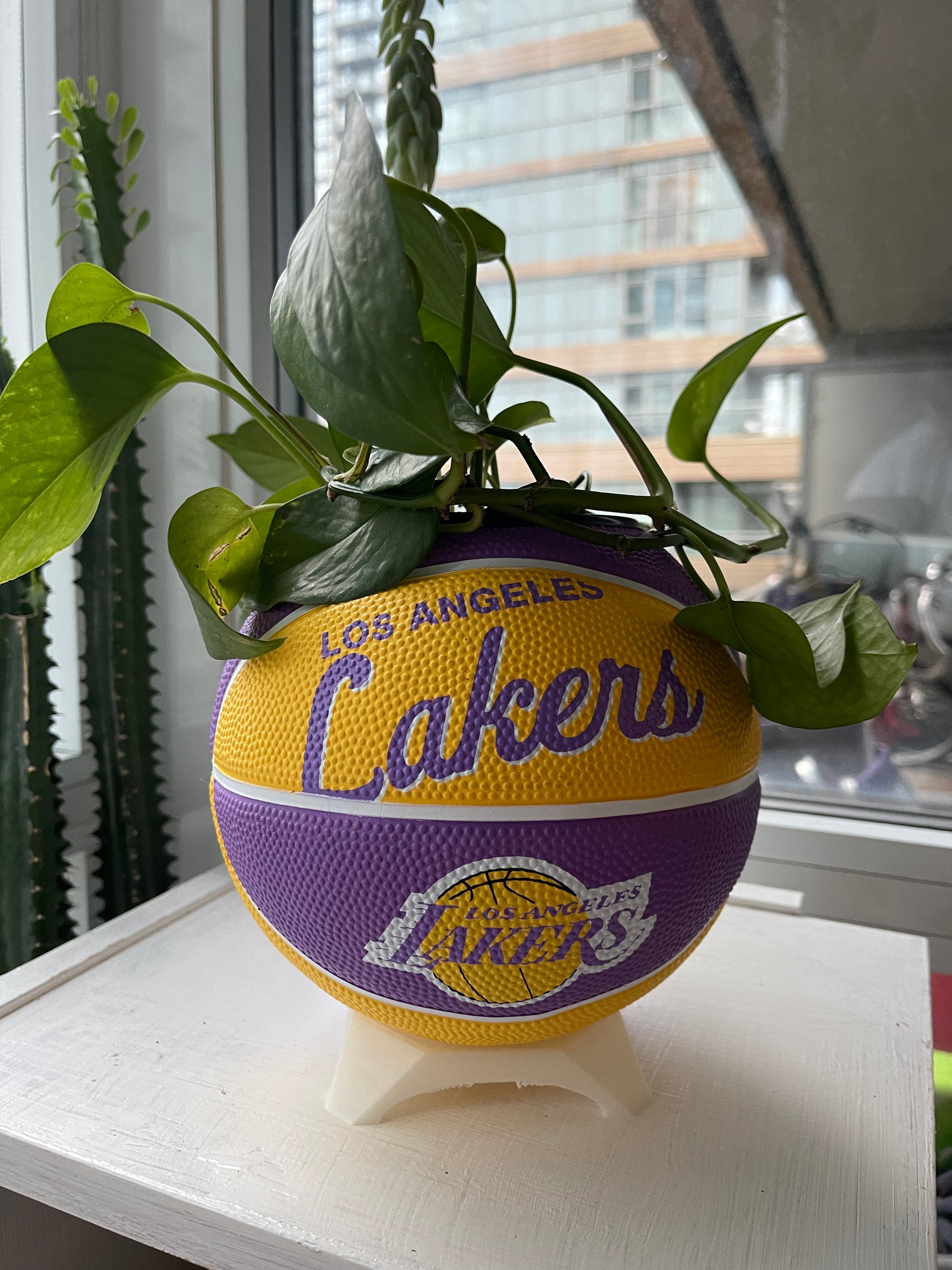 Mini Basketball Planter (Los Angeles Lakers)